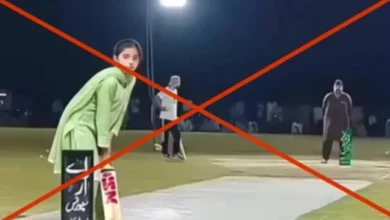 حقائق کی جانچ: مردوں کے ٹیپ بال میچ میں لڑکی کے چھکے مارنے کی وائرل ویڈیو ڈاکٹریٹ ہے۔