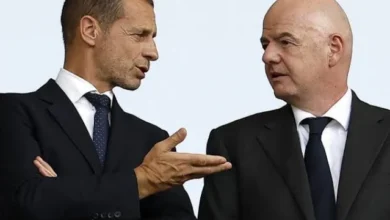 UEFA کی Ceferin نے Infantino کو چھوڑنے کو کہا UEFA کی Ceferin نے Infantino کو چھوڑنے کو کہا
