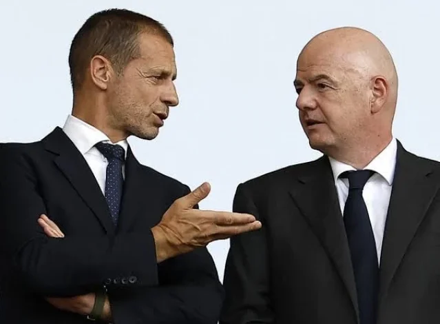 UEFA کی Ceferin نے Infantino کو چھوڑنے کو کہا