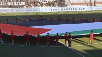 فلسطینی فٹ بال کی واپسی کے نشانات