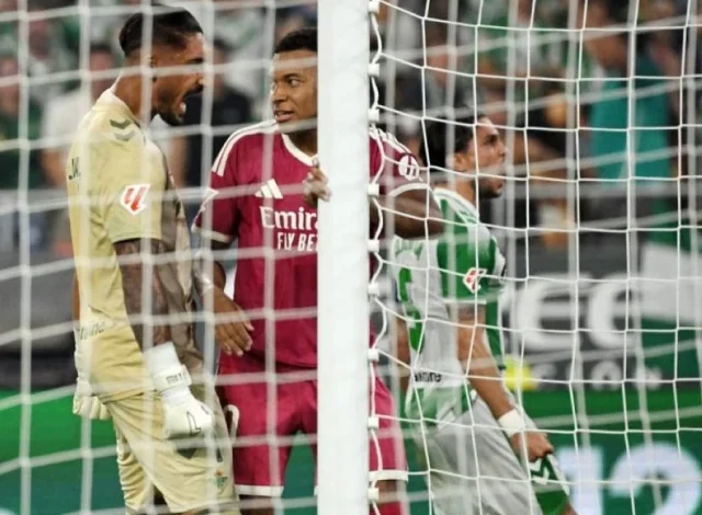 Mbappe پنالٹی سے محروم ہو گئے کیونکہ Betis نے ریال میڈرڈ کو شکست دی۔