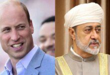 شہزادہ ولیم عمان کے سلطان کے ساتھ گفتگو کا اشتراک کر رہے ہیں۔