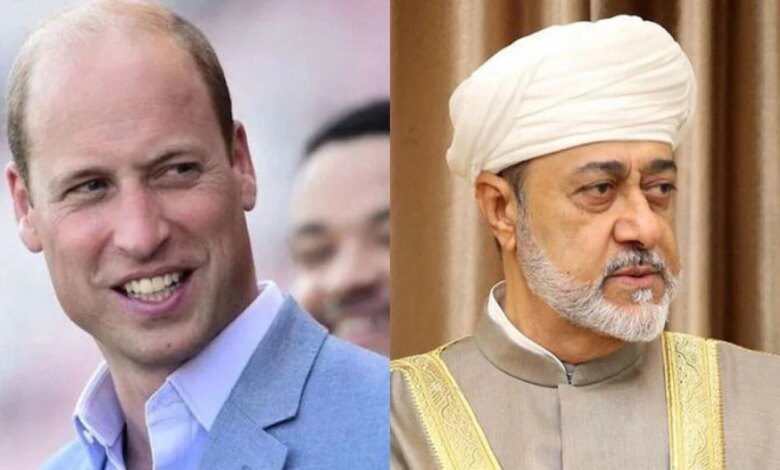 شہزادہ ولیم عمان کے سلطان کے ساتھ گفتگو کا اشتراک کر رہے ہیں۔