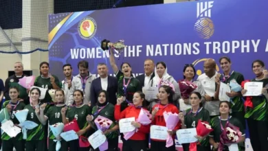 پاکستانی خواتین نے IHF نیشنز ٹرافی میں ہینڈ بال کا کانسی کا تمغہ جیت لیا۔