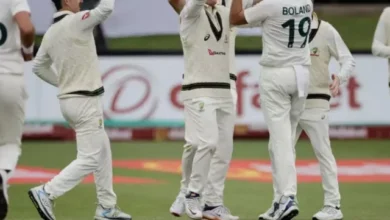بولانڈ نے جنوبی افریقہ ٹیسٹ میں آسٹریلیا کے لیے دو بار اسٹرائیک کی۔
